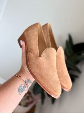Soludos Suede Tan Slip-On Loafers for Women 8.5 NWOT